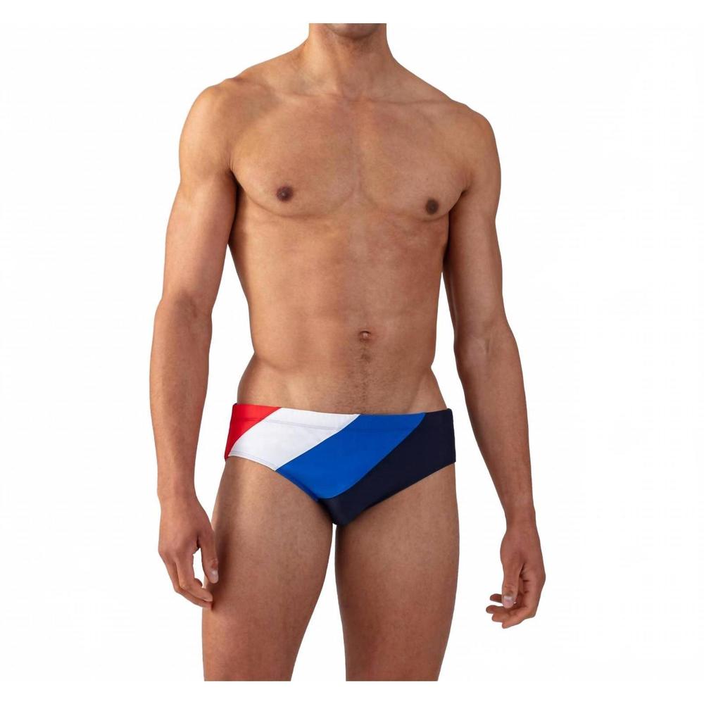 NEW RON DORFF swim briefs panelled in french blue